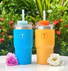 Tuptrung - Ly Giữ Nhiệt Tupperware Big T Có Ống Hút 660ml / 1.1L