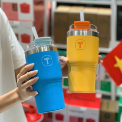 Tuptrung - Ly Giữ Nhiệt Tupperware Big T Có Ống Hút 660ml / 1.1L