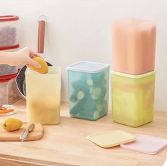 Combo Tuptrung Hộp Mát 2.2L Vuông Cao Tall Square Round (4 Màu 4 Hộp)