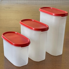 Hộp Tupperware khô 1.7 lit - nắp đỏ