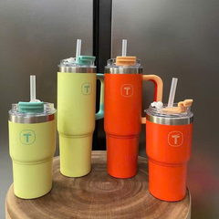 Tuptrung - Ly Giữ Nhiệt Tupperware Big T Có Ống Hút 660ml / 1.1L