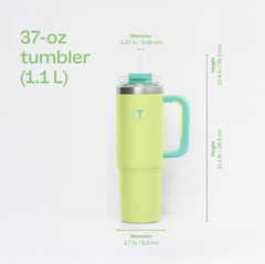 Tuptrung - Ly Giữ Nhiệt Tupperware Big T Có Ống Hút 660ml / 1.1L