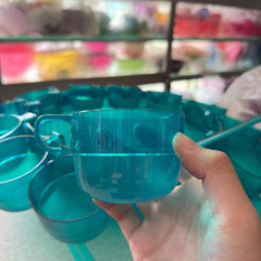 Set 4 Ly 190ml Tupperware - Xanh dương nhạt