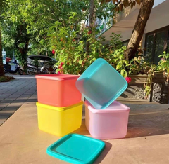 Bộ Hộp BQTP Tupperware Medium Square Round 4 Hộp 1L