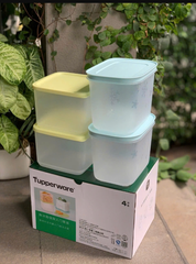 Bộ 4 Hộp Tupperware Trrữ Đông/Mát Starter Set II - New Tupperware Chính Hãng