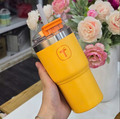 Tuptrung - Ly Giữ Nhiệt Tupperware Big T Có Ống Hút 660ml / 1.1L