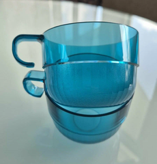 Set 4 Ly 190ml Tupperware - Xanh dương nhạt