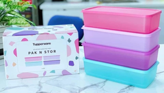 Bộ 4 Hộp Tupperware Bảo Quản Thực Phẩm Pak N Stor - Tupperware Chính Hãng