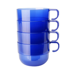 Set 4 Ly 190ml Tupperware - Xanh dương đậm