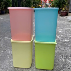 Combo Tuptrung Hộp Mát 2.2L Vuông Cao Tall Square Round (4 Màu 4 Hộp)