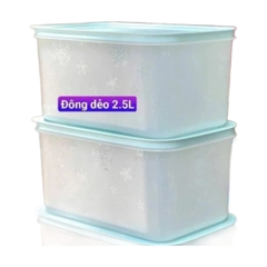 Hộp Trữ Đông Tupperware Đông Dẻo 2.5L - Màu Trắng