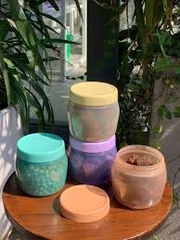 Bộ 4 Bình Tupperware Universal Jar 325ml - Tupperware Trung Chính Hãng