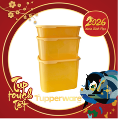 Hộp Tupperware Trữ Khô/ Mát One Touch - Màu Vàng