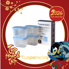 Bộ 4 Hộp Tupperware Trữ Đông Gen I Mini 300ml - New Tupperware Chính Hãng