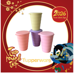 Cốc Tupperware Expression Tumbler  500ml - Có Nắp 4 Màu  - Tupperware Malaysia Chính Hãng