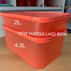 Hộp Tupperware Trữ Mát  Modular Mates Rectangular II 4.3L  - Tuppertware Malaysia Chính Hãng