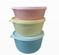 Tuptrung Set 3 Hộp Tròn Bowl Classic Wonderlier Mixing Bowl (1L + 1.5L + 2L)