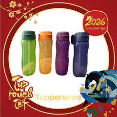 Bình Nước Tupperware Eco  Gen II 500ml - Có Ống Hút - Tupperware Malaysia Chính Hãng