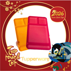 Khay Đựng Thực Phẩm Tupperware Vintage 1535 Divided Trays - Chia 4 Ngăn - Tupperware Malaysia Chính Hãng