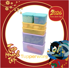 Hộp Tupperware Trữ Mát 1L + 1.4l + 3.1L - Tupperware Chính Hãng