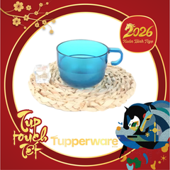 Set 4 Ly 190ml Tupperware - Xanh dương nhạt