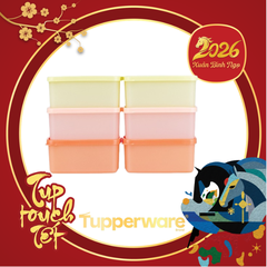 Bộ 6 Hộp Trữ Mát 400ml - Tupperware Trung Chính Hãng