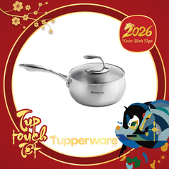 Nồi Tupperware T Chef Series Saucepan 2.4L (nắp kính)
