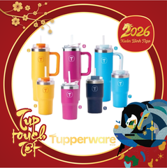 Ly Giữ Nhiệt Tupperware Big T 660ml / 1.1L - Có Ống Hút - Tupperware Trung Chính Hãng