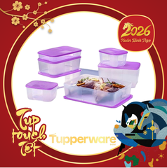 Tupmalay - Bộ Hộp Tupperware Trữ Đông 7 essential (7 Hộp)