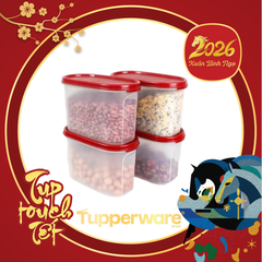 Hộp Khô Nắp Đỏ Tupperware