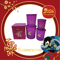 Tupmalay Set Hộp Hình Trụ Khô One Touch Có Hình Giữa Thân (01 Set)