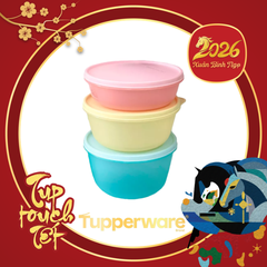 Tuptrung Set 3 Hộp Tròn Bowl Classic Wonderlier Mixing Bowl (1L + 1.5L + 2L)