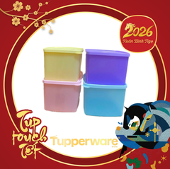Bộ 4 Hộp Tupperware Trữ Mát Colorful 1.9L - Pastel - Tupperware Trung Chính Hãng