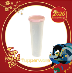 Hộp Tupperware khô mát tròn 1.1L - full hồng