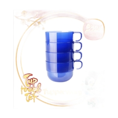 Bộ 4 Ly Tupperware 190ml - Xanh Dương Đậm