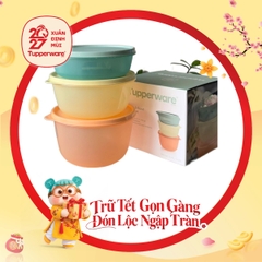 Bộ 3 Hộp Trữ Khô Và Mát Tupperware Modular Bowl Variety 1.9L, 1.4L, 950ml
