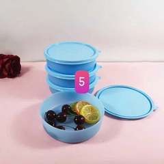 Tuptrung Hộp Mát Tròn 500ml Màu Xanh Dương