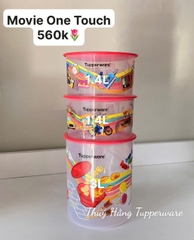 Hộp Tupperware Trữ Mát One Touch 600ml - Đóng Hộp 1 Ấn - Tupperware Malaysia Chính Hãng