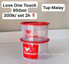 Hộp Tupperware Trữ Mát One Touch 600ml - Đóng Hộp 1 Ấn - Tupperware Malaysia Chính Hãng