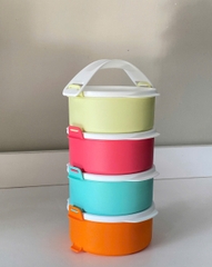 Tuptrung Bộ Hộp Cơm Tupperware Small Round Click To Go Màu mới 2023