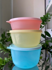 Tuptrung Set 3 Hộp Tròn Bowl Classic Wonderlier Mixing Bowl (1L + 1.5L + 2L)
