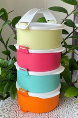 Tuptrung Bộ Hộp Cơm Tupperware Small Round Click To Go Màu mới 2023
