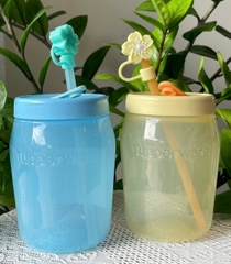 Hộp Jar 550ml có ống hút