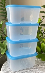 Combo Tuptrung Set 4 Hộp Đông Basic 650ml Nắp Xanh (4 Hộp)