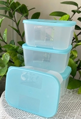 Combo Tuptrung Set 6 Hộp Đông Basic 650ml Nắp Xanh (6 Hộp)