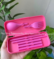 Bộ Muỗng Nĩa Tupperware Portable Chopstick Tropical