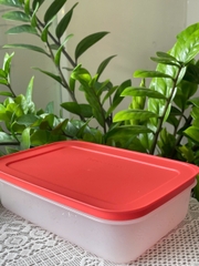 Hộp Tupperware Đông dẻo 1 lít - nắp cam đậm mớip
