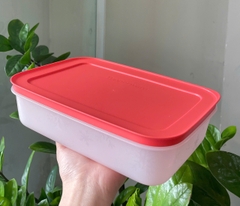 Hộp Tupperware Đông dẻo 1 lít - nắp cam đậm mớip