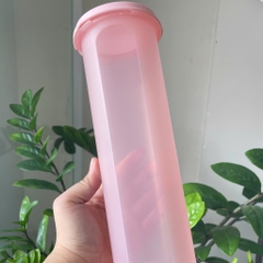 Hộp Tupperware khô mát tròn 1.1L - full hồng