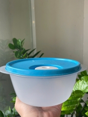 Hộp mát Tupperware 800ml quay lvs - thân trong nắp xanh